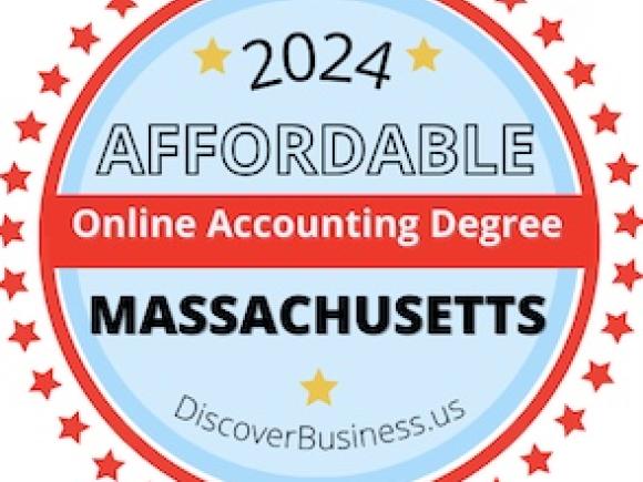 2024 Affordable Online Accounting Degree Massachusetts badge
