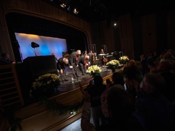 The Irish Tenors performing on Dever Stage.
