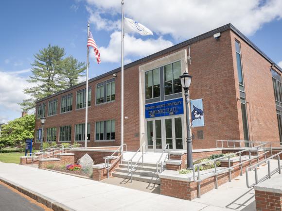 Outside shot of renovated Parenzo Hall 