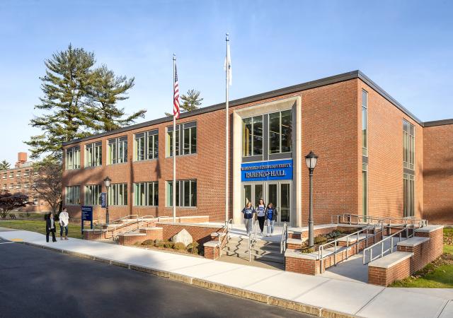 Parenzo Hall exterior, photography credit Anton Grassl.