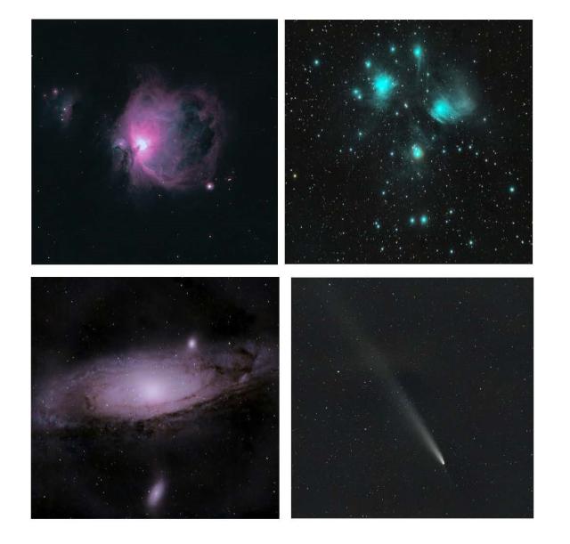 Nathan Hutnak's celestial photography featuring four images.