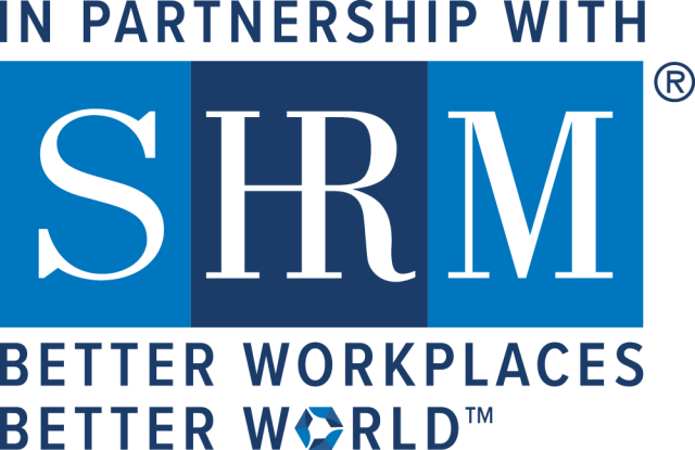 Blue blocks white letters SHRM